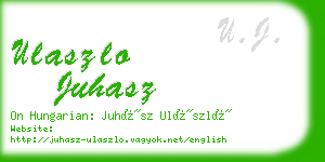 ulaszlo juhasz business card
